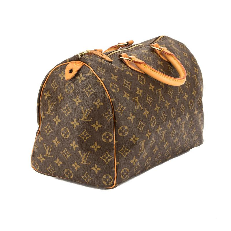 Louis Vuitton Monogram Canvas Speedy 35 Bag (Pre Owned) – LuxeDH