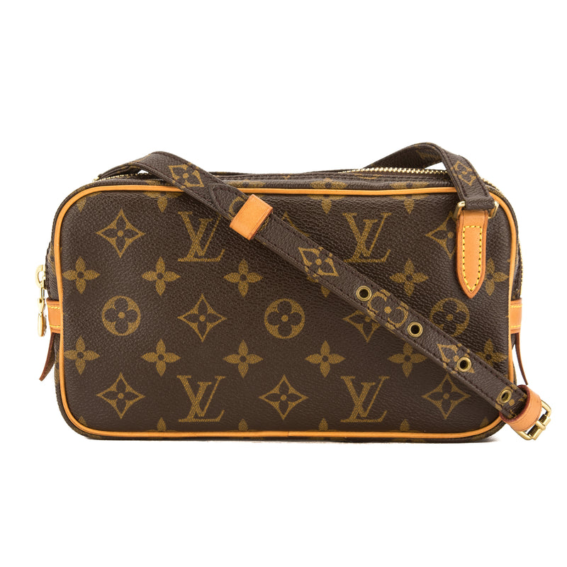 Louis Vuitton Monogram Canvas Marly Pochette Bandouliere Bag (Pre Owne – LuxeDH