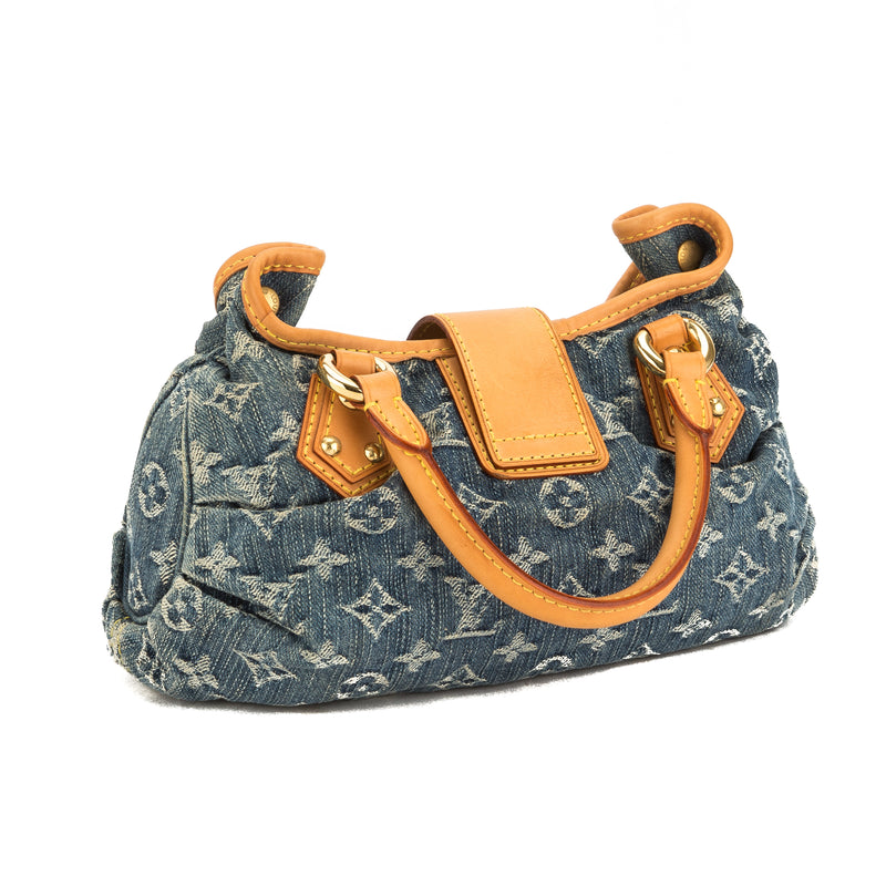 Louis Vuitton Blue Monogram Denim Pleaty Bag (Pre Owned) – LuxeDH