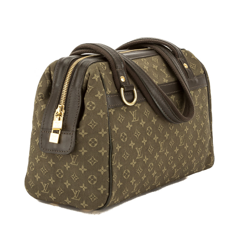 Louis Vuitton Khaki Green Monogram Mini Lin Josephine PM Speedy