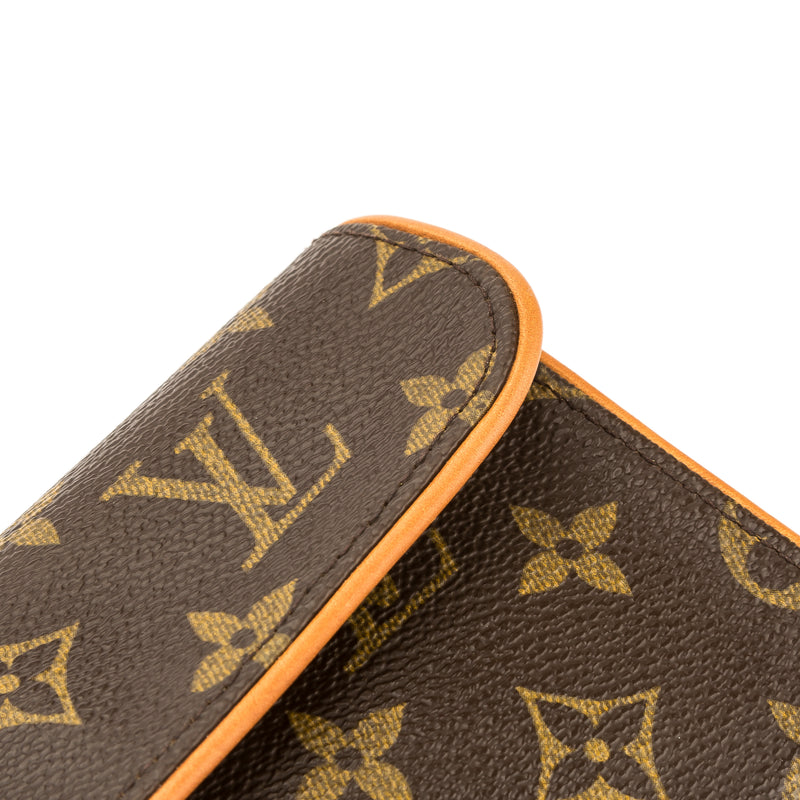 Louis Vuitton Pochette Florentine Monogram Canvas Clutch Bag