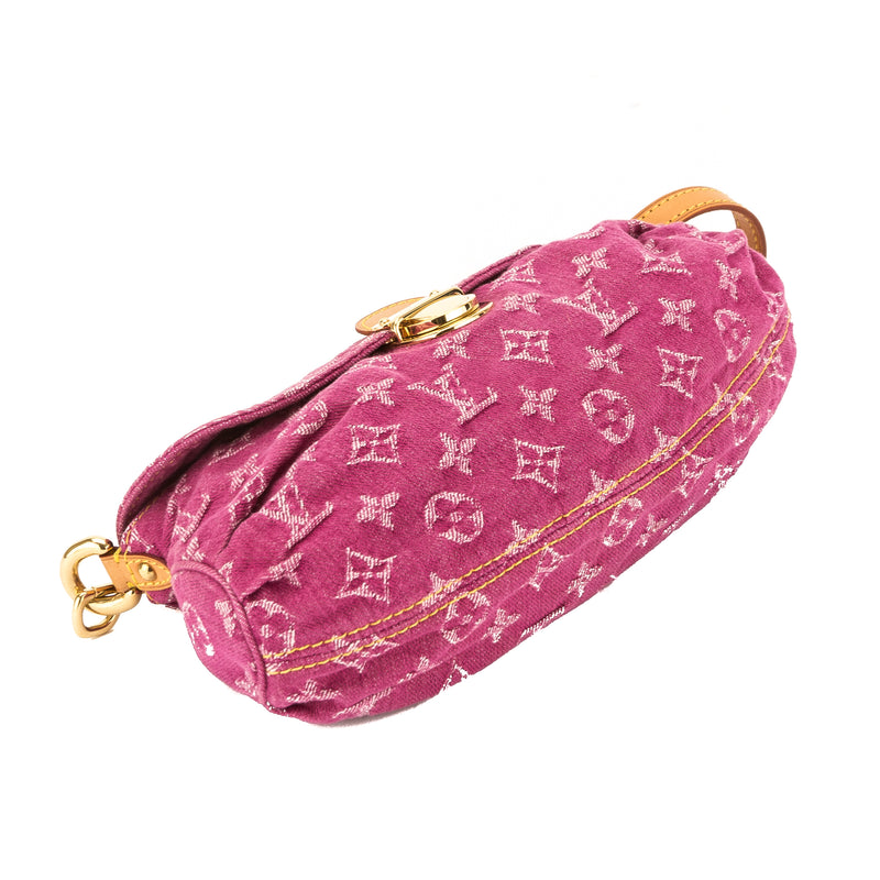 Louis Vuitton Pink Monogram Denim Mini Pleaty Bag (Pre Owned) – LuxeDH