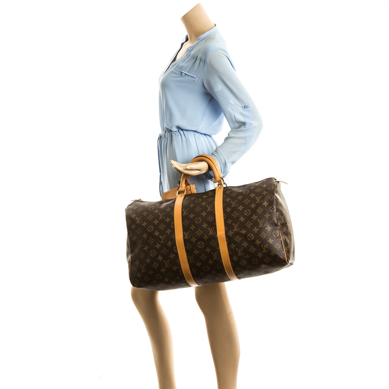 Louis Vuitton Monogram Canvas Keepall 50 Bag (Pre Owned) – LuxeDH