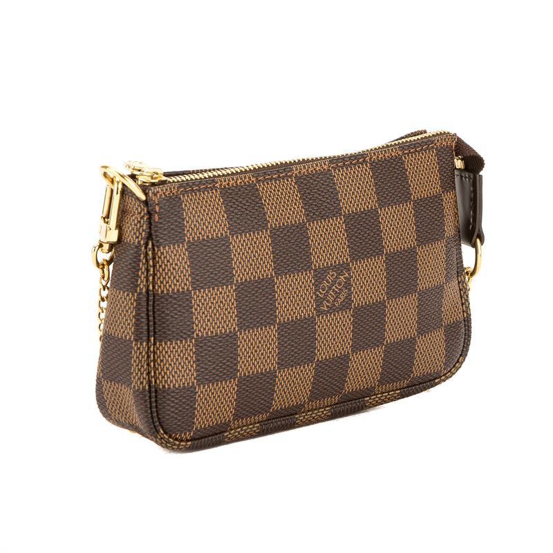 Louis Vuitton Damier Ebene Canvas Mini Pochette Accessoires Bag (Pre O – LuxeDH