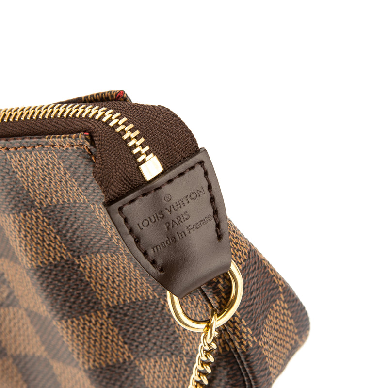 Louis Vuitton Damier Ebene Canvas Mini Pochette Accessoires Bag (Pre O – LuxeDH