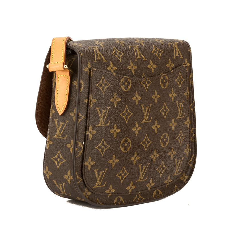 Louis Vuitton Saint Cloud Canvas Shoulder Bag (pre-owned) in Brown