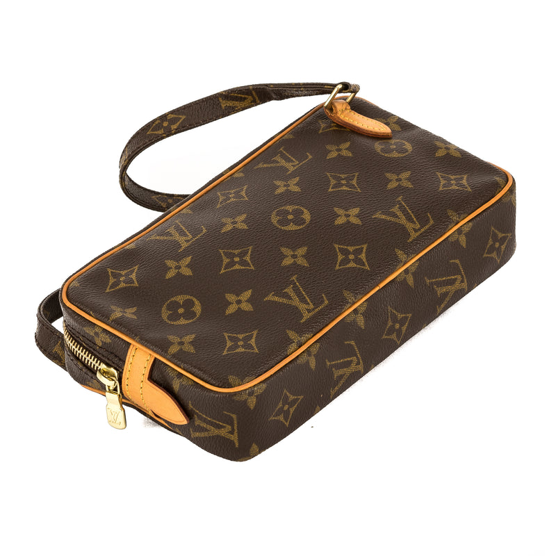 Louis Vuitton Monogram Canvas Marly Pochette Bandouliere Bag (Pre Owne – LuxeDH