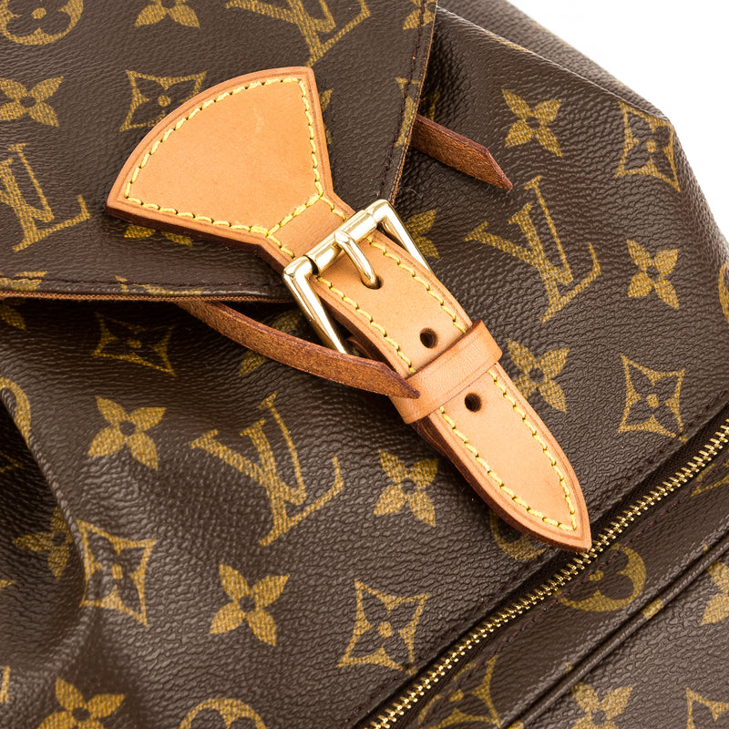 Louis Vuitton Monogram Montsouris Mm Backpack (Authentic Pre-Owned) Leather  Bags