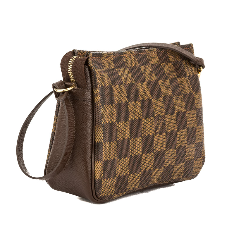 Louis Vuitton Damier Ebene Canvas Trousse Cosmetic Tote Bag (Pre Owned – LuxeDH