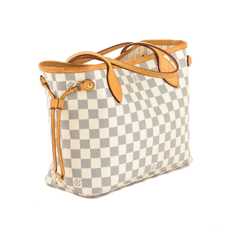 Louis Vuitton Damier Azur Canvas Neverfull PM Bag (Pre Owned) – LuxeDH