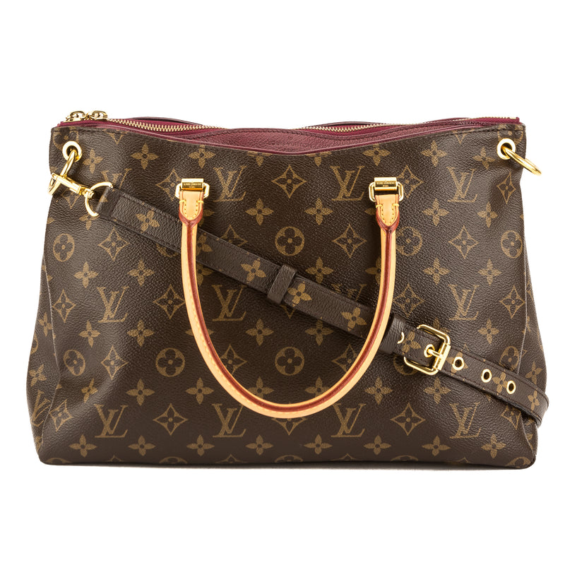 Louis Vuitton Safran Leather Monogram Canvas Pallas Bag (Pre Owned) – LuxeDH