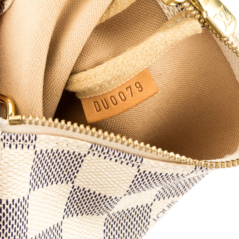 Louis Vuitton Damier Azur Canvas Mini Pochette Accessoires Bag (Pre Ow – LuxeDH