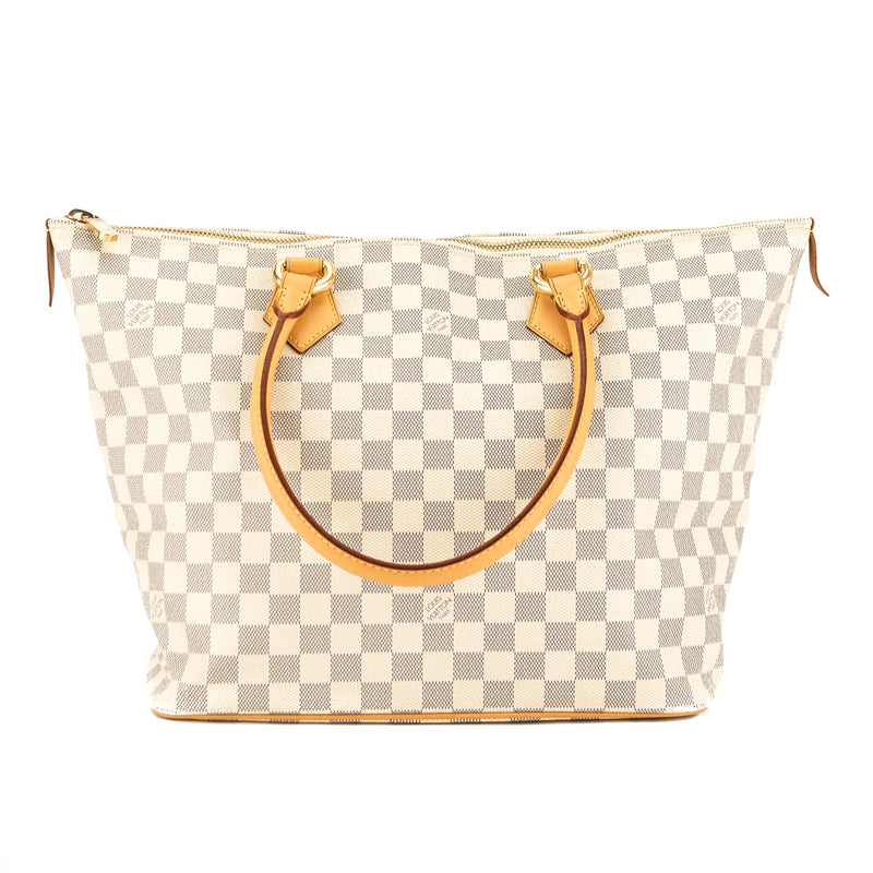 Louis Vuitton Damier Azur Saleya MM Zip Tote Bag 89lk615s For Sale at  1stDibs