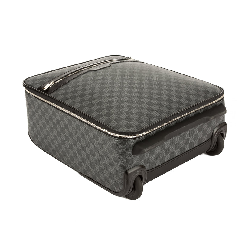 Louis Vuitton Damier Graphite Canvas Pegase 45 Rolling Suitcase (Pre O – LuxeDH