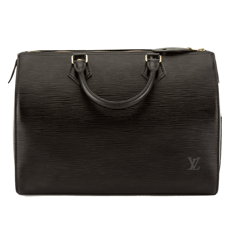 Louis Vuitton Noir Epi Leather Speedy 30 Bag (Pre Owned) – LuxeDH