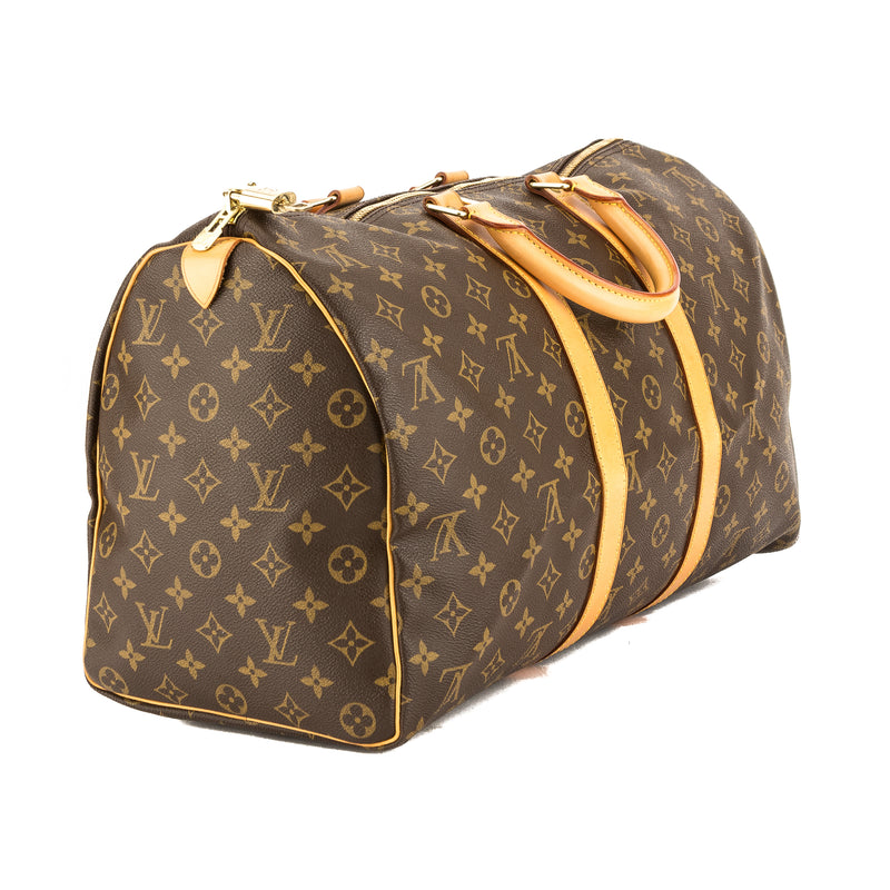 Louis Vuitton Monogram Canvas Keepall 45 Boston Bag (Pre Owned) – LuxeDH