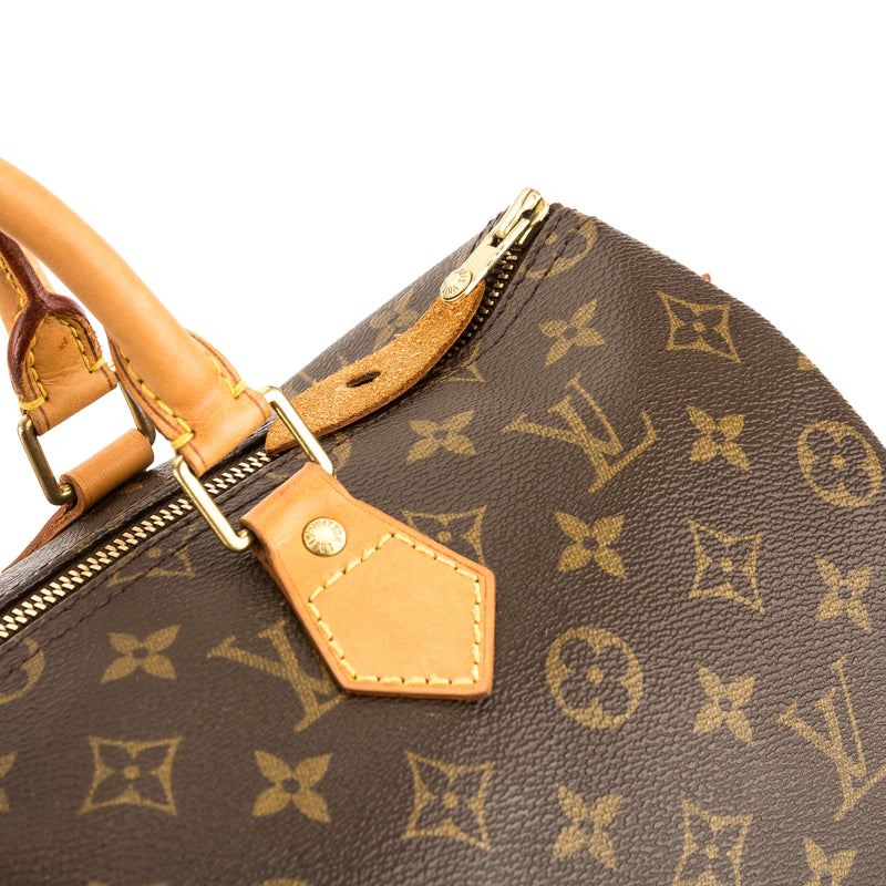 Louis Vuitton Monogram Canvas Speedy 35 Bag (Pre Owned) – LuxeDH