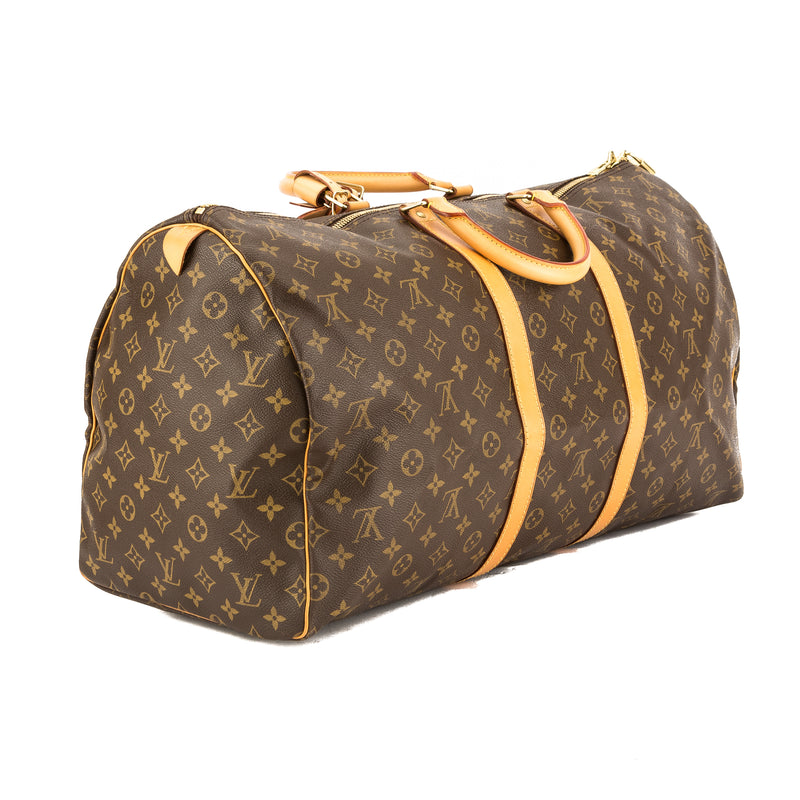 Louis Vuitton Monogram Canvas Keepall 55 Boston Bag (Pre Owned) – LuxeDH