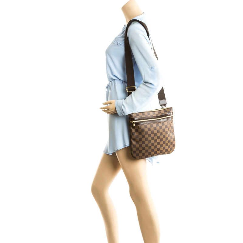 Louis Vuitton Damier Ebene Canvas Pochette Bosphore Shoulder Bag (Pre – LuxeDH