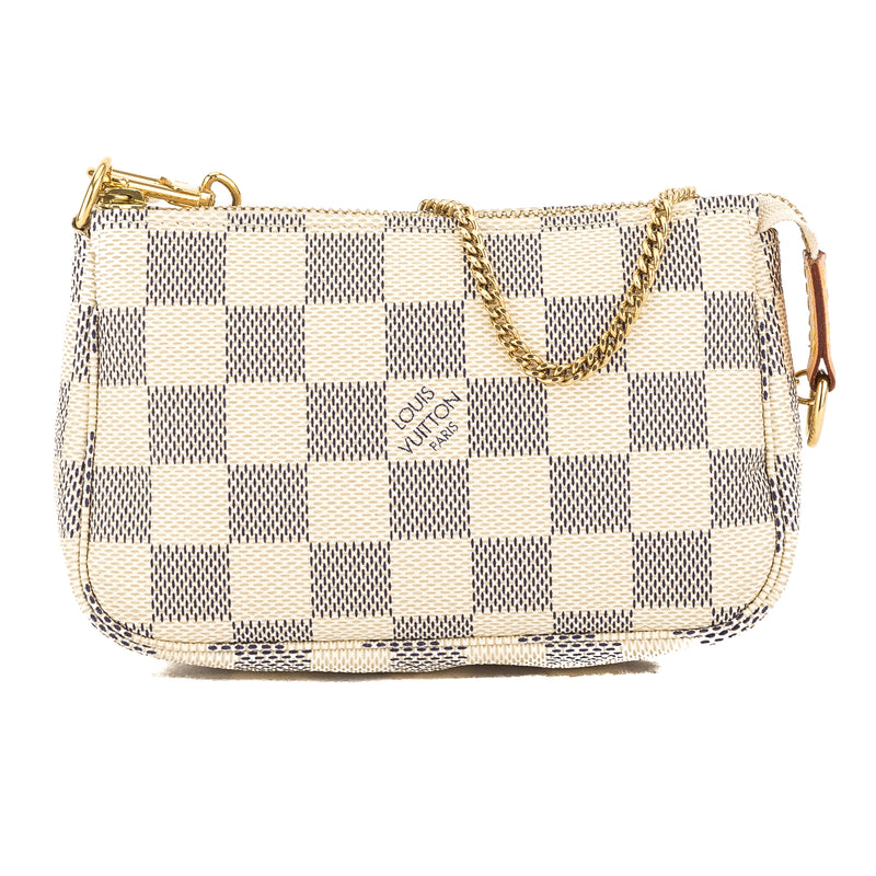 Louis Vuitton Damier Azur Canvas Mini Pochette Accessoires Bag (Pre Ow – LuxeDH