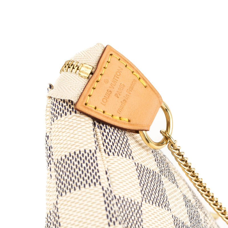 Louis Vuitton Damier Azur Canvas Mini Pochette Accessoires Bag (Pre Ow – LuxeDH