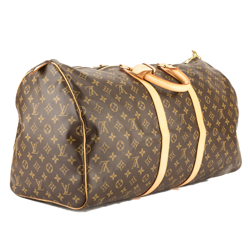 Louis Vuitton Monogram Canvas Keepall 55 Boston Bag (Pre Owned) – LuxeDH