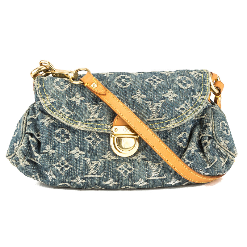 Louis Vuitton Blue Monogram Denim Mini Pleaty Bag (Pre Owned) – LuxeDH