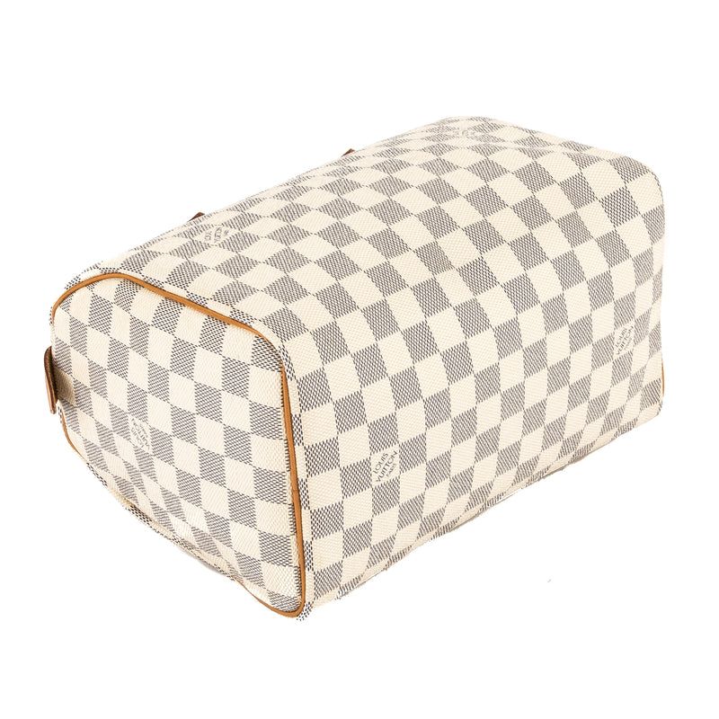 Louis Vuitton Damier Azur Canvas Speedy 25 Bag (Pre Owned) – LuxeDH