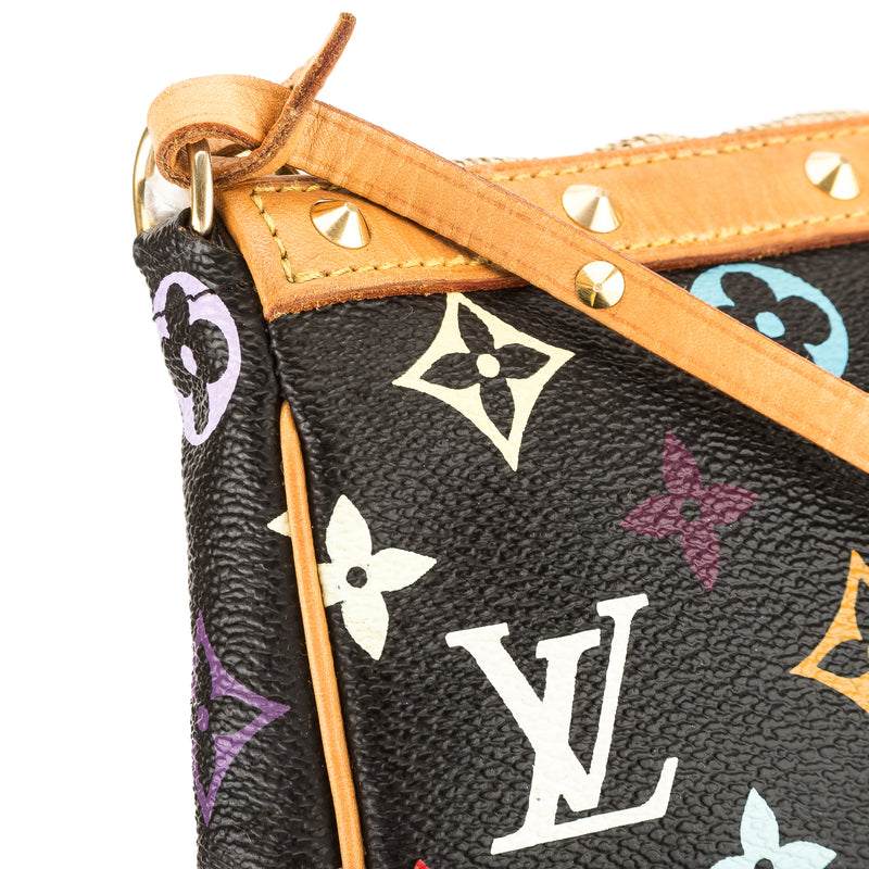 Louis Vuitton Black Monogram Canvas Multicolore Pochette Accessoires B – LuxeDH