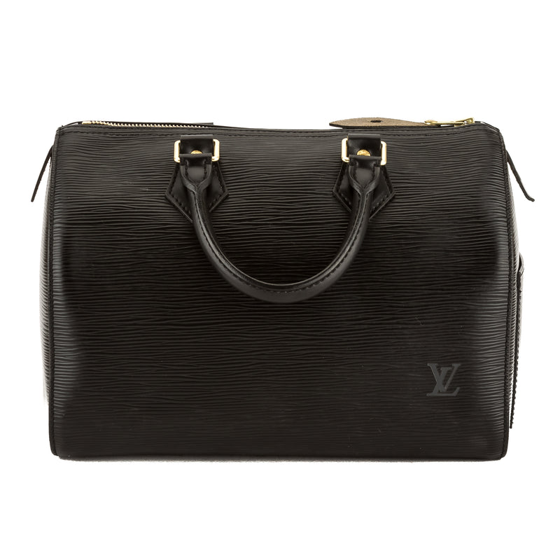 Louis Vuitton Noir Epi Leather Speedy 25 Bag (Pre Owned) – LuxeDH