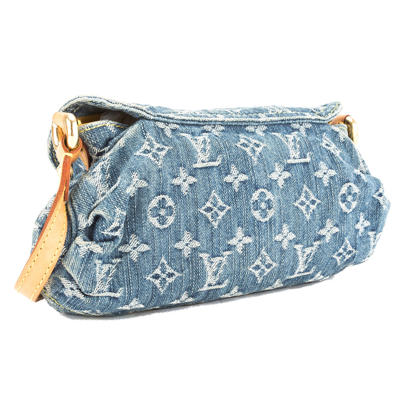 Louis Vuitton Blue Monogram Denim Mini Pleaty Bag (Pre Owned) – LuxeDH