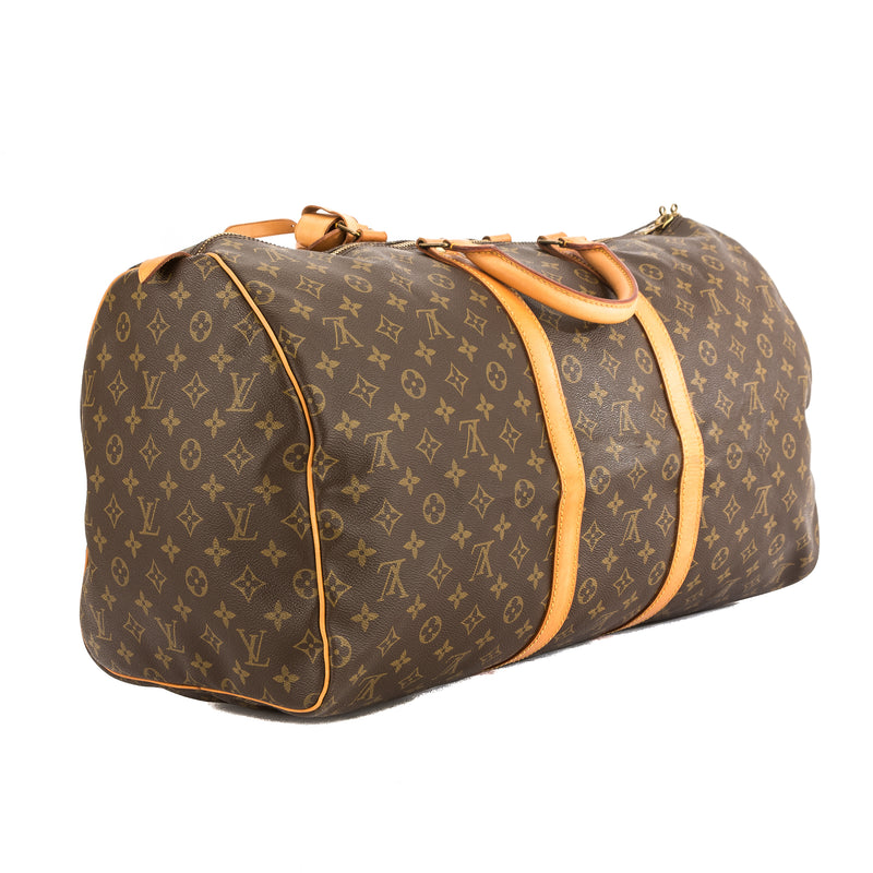 Louis Vuitton Monogram Canvas Keepall 55 Boston Bag (Pre Owned) – LuxeDH