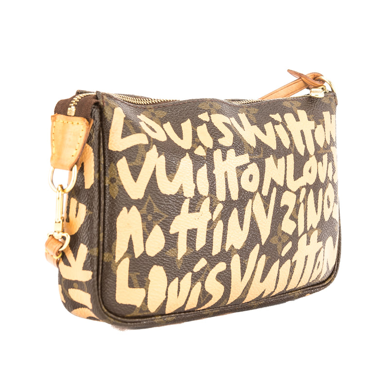 Louis Vuitton Peach Monogram Canvas Stephen Sprouse Graffiti Pochette – LuxeDH
