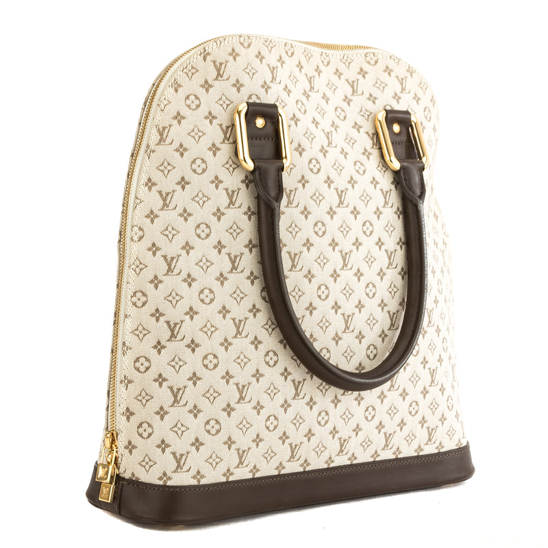 Louis Vuitton Khaki Monogram Mini Lin Canvas Alma Haut Bag (Pre Owned) – LuxeDH