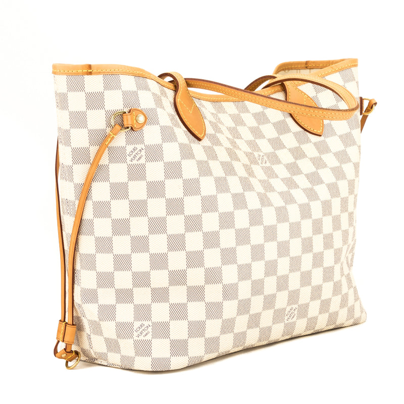 Louis Vuitton Damier Azur Canvas Neverfull MM Bag (Pre Owned) – LuxeDH