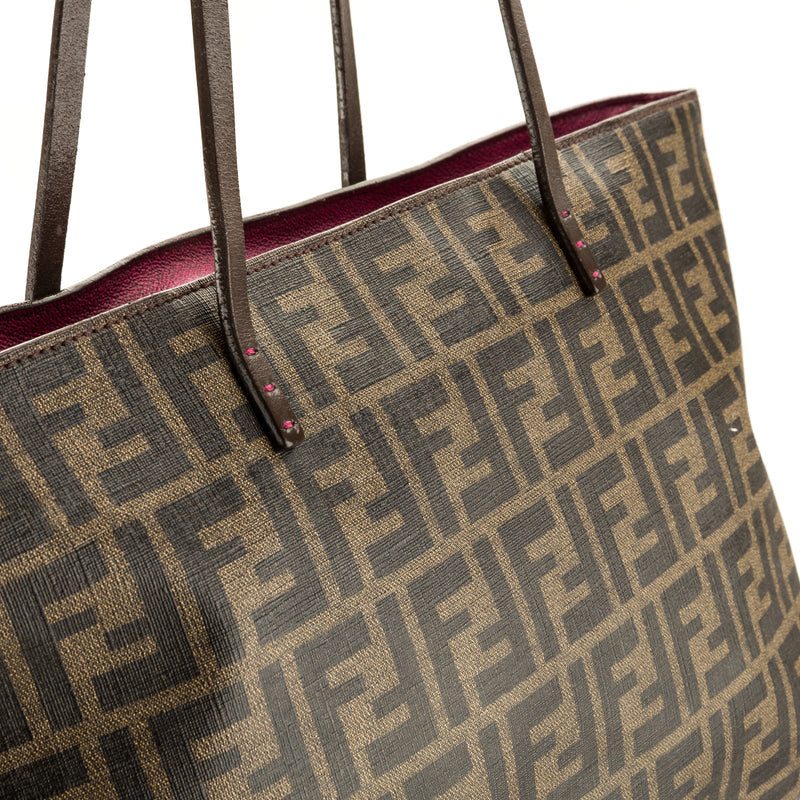 fendi coated canvas tote