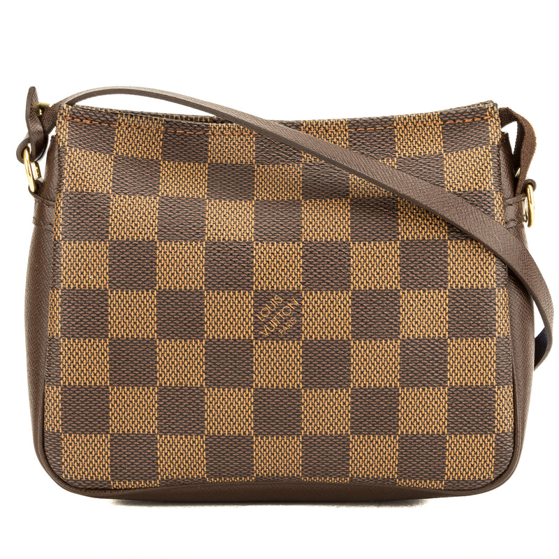 Louis Vuitton Damier Ebene Canvas Trousse Cosmetic Tote Bag (Pre Owned – LuxeDH