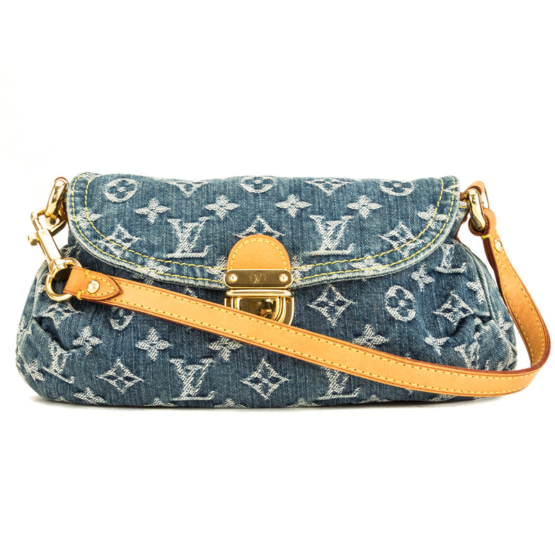 Louis Vuitton Blue Monogram Denim Mini Pleaty (3925007) – LuxeDH