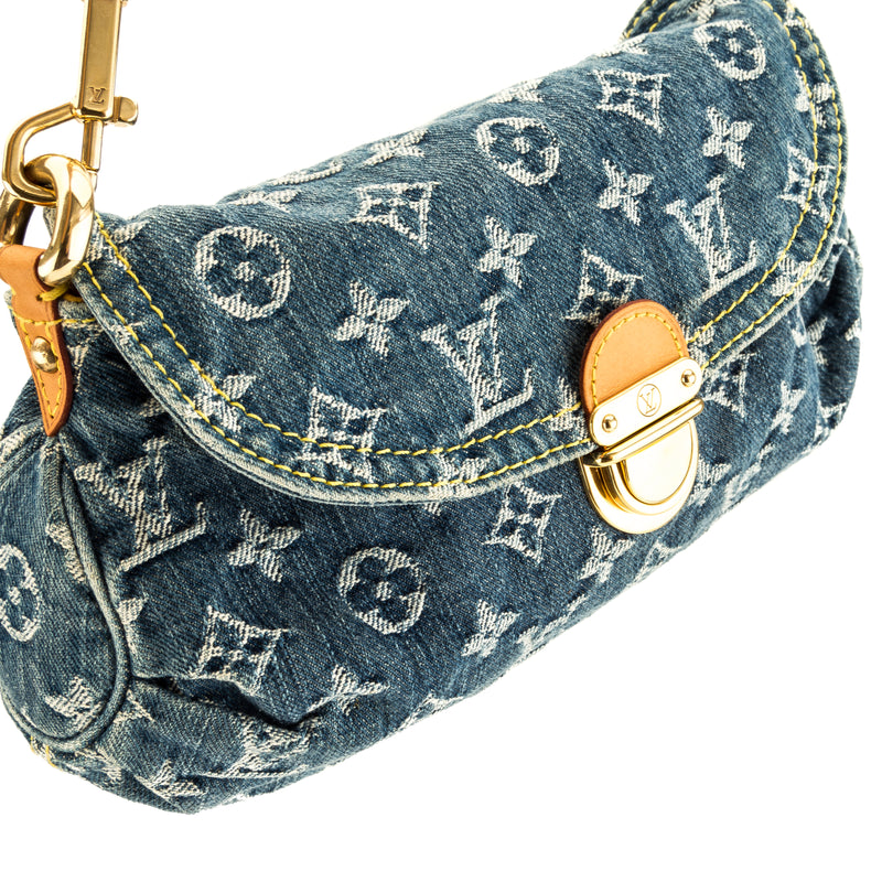 Louis Vuitton Monogram Denim Pleaty Blue 530582