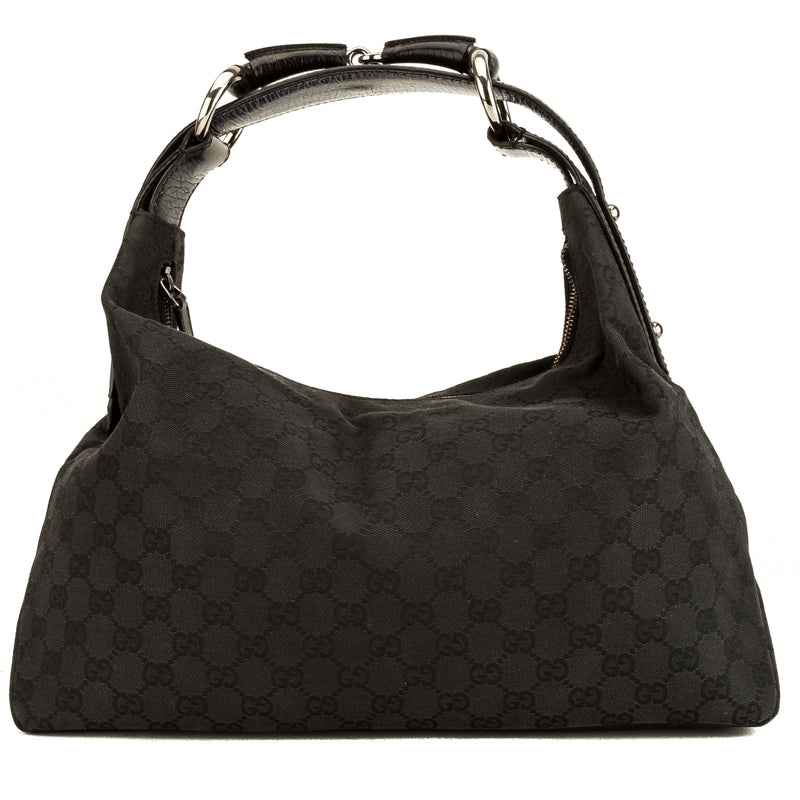 gucci monogram horsebit hobo