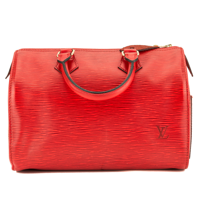 Louis Vuitton Castillian Red Epi Speedy 25 (3936011) – LuxeDH