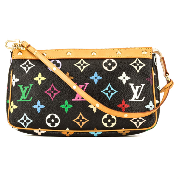 Louis Vuitton Black Multicolore Monogram Pochette Accessoires (3952001 - 3952001 | LuxeDH