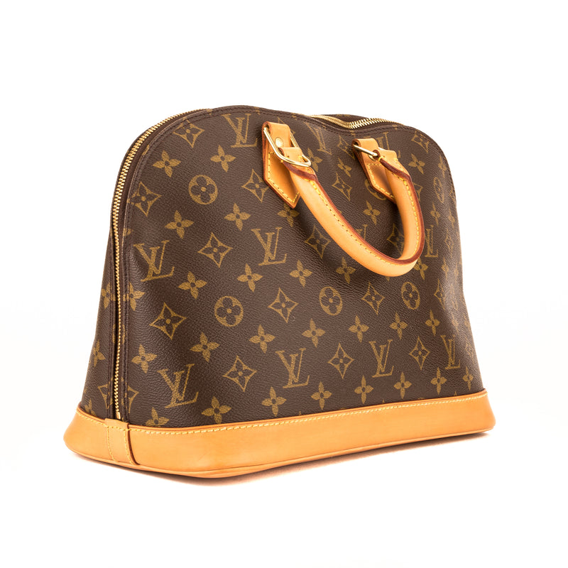 Louis Vuitton, Bags, Louis Vuitton Monogram Alma Satchel Vintage Lv Two  Way Handbag Lock Key