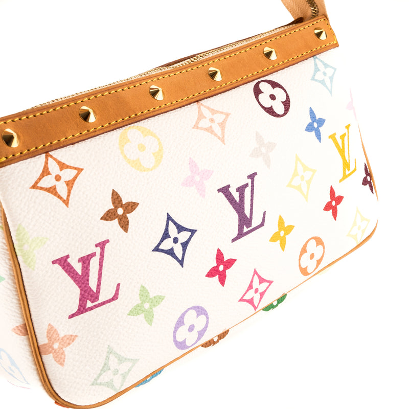 Louis Vuitton White Monogram Multicolore Pochette Accessoires (3984008) – LuxeDH