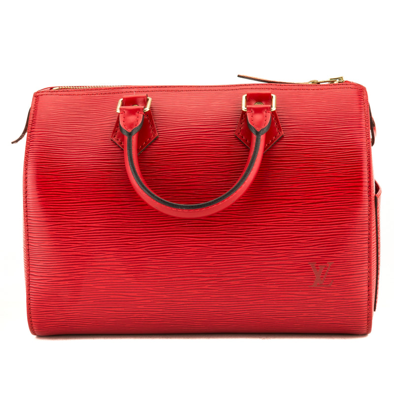 Louis Vuitton Castillian Red Epi Speedy 25 (3986003) – LuxeDH