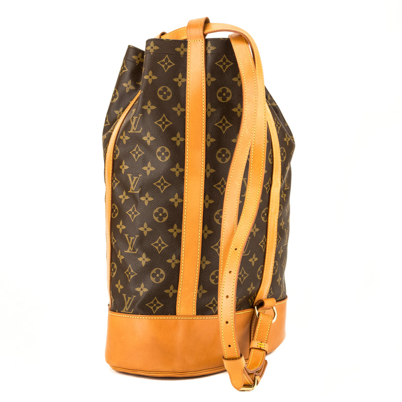 Louis Vuitton LV Monogram Randonnee GM Backpack Brown