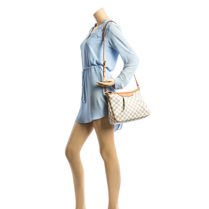 LOUIS VUITTON Damier Azur Siracusa PM Shoulder Handbag - 20% Off