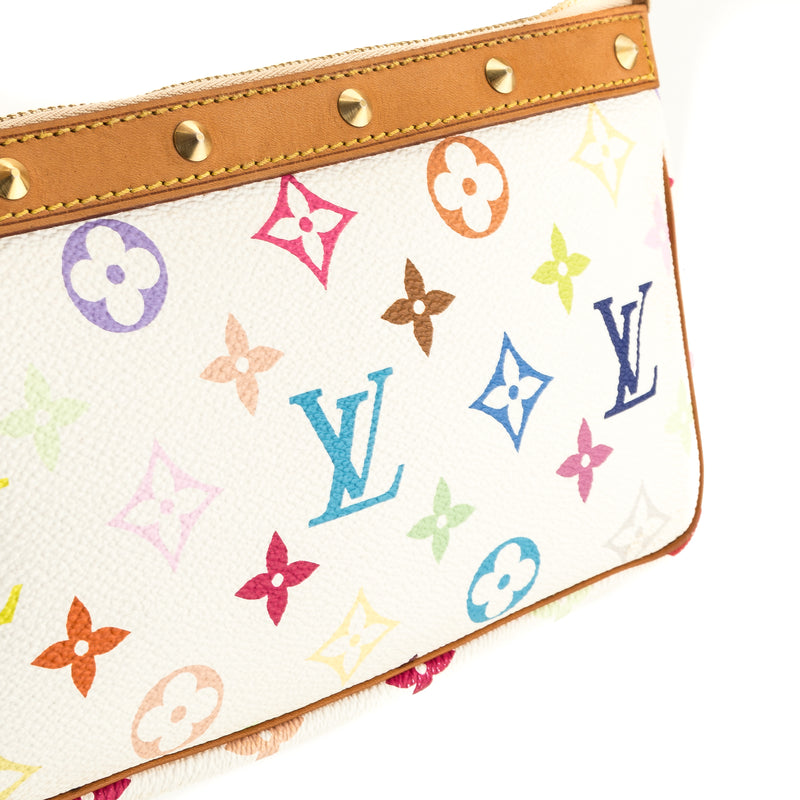 Louis Vuitton White Monogram Multicolore Pochette Accessoires (3995005) – LuxeDH