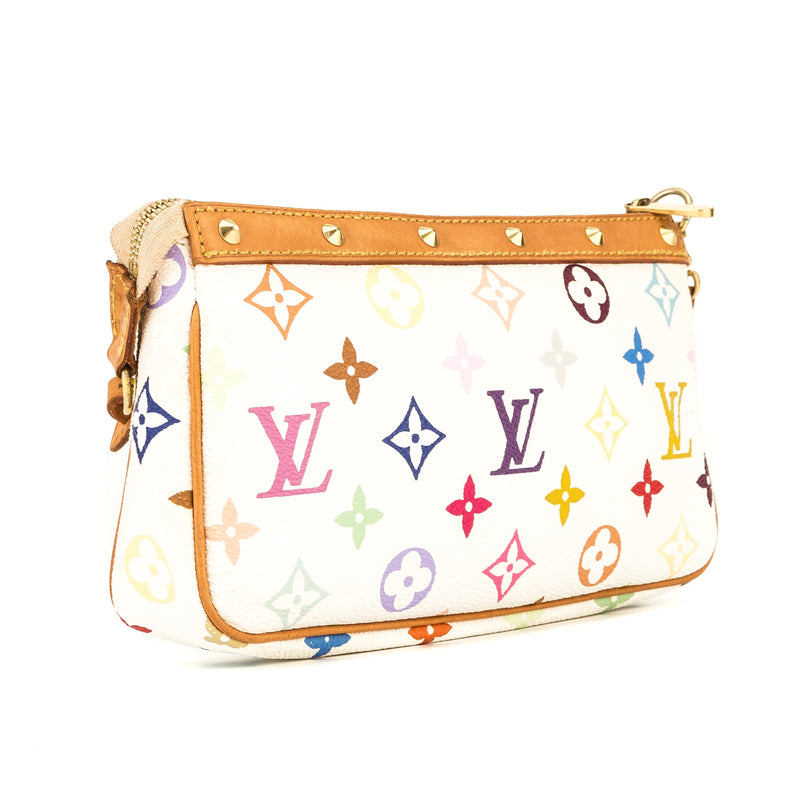 Louis Vuitton White Monogram Multicolore Pochette Accessoires (4009009) – LuxeDH