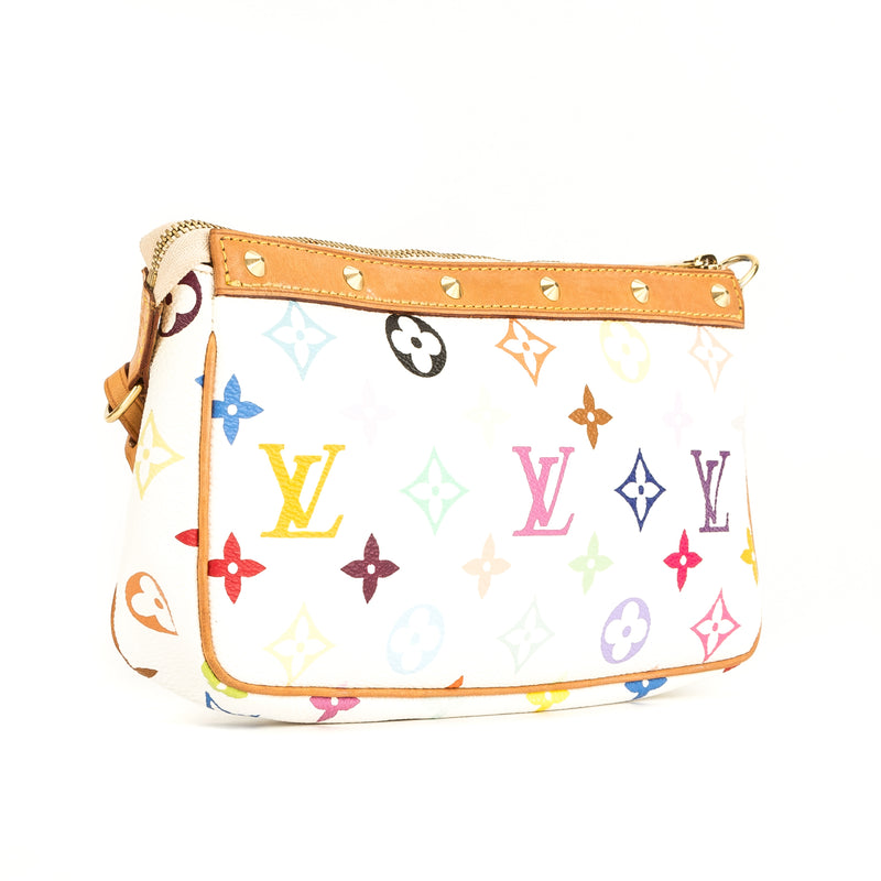 Louis Vuitton White Monogram Multicolore Pochette Accessoires (4020016) – LuxeDH